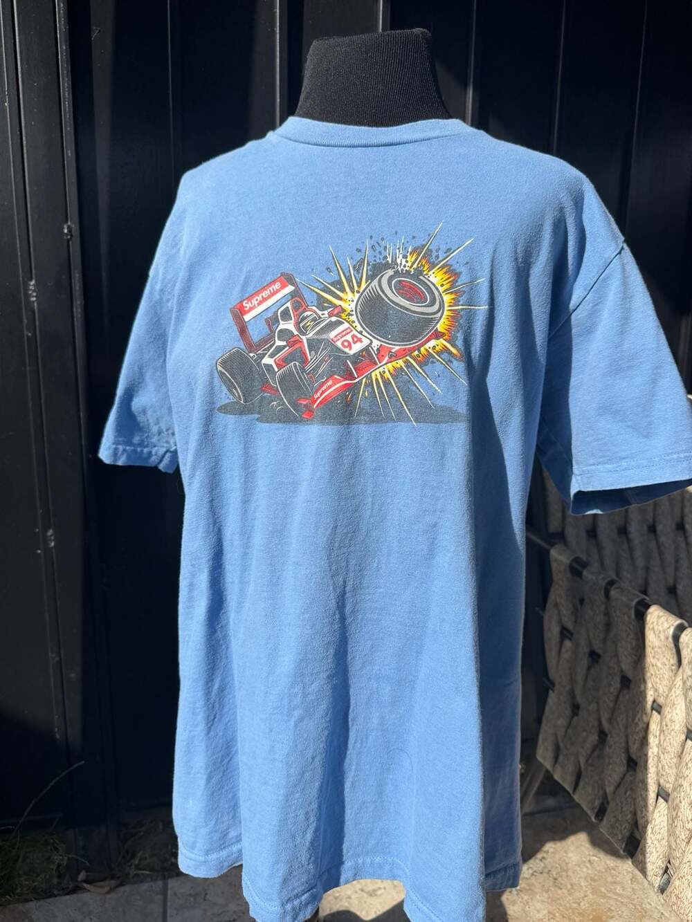 Supreme Crash Tee Dusty Light Royal FW21